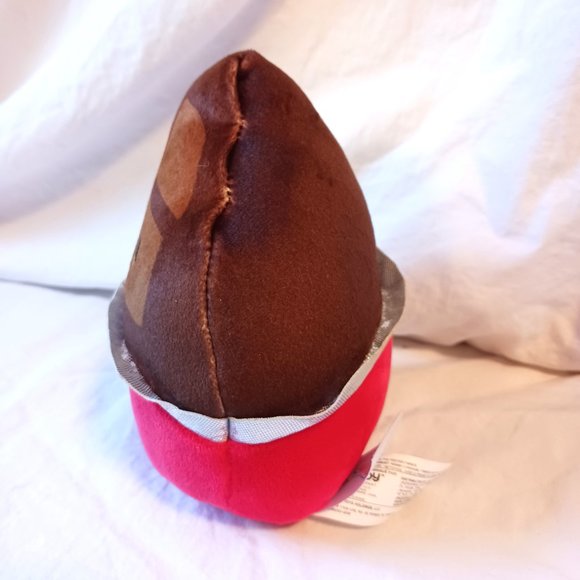 Squishmallow Paulton The Chocolate Bar Red Brown Silver Plush KellyToy 5" - Picture 3 of 7